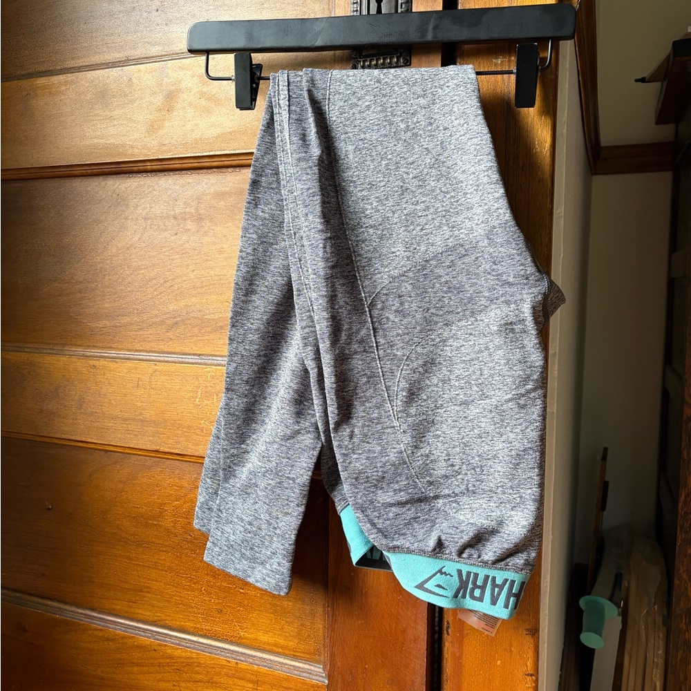Gymshark Gray and Blue Athletic Shorts